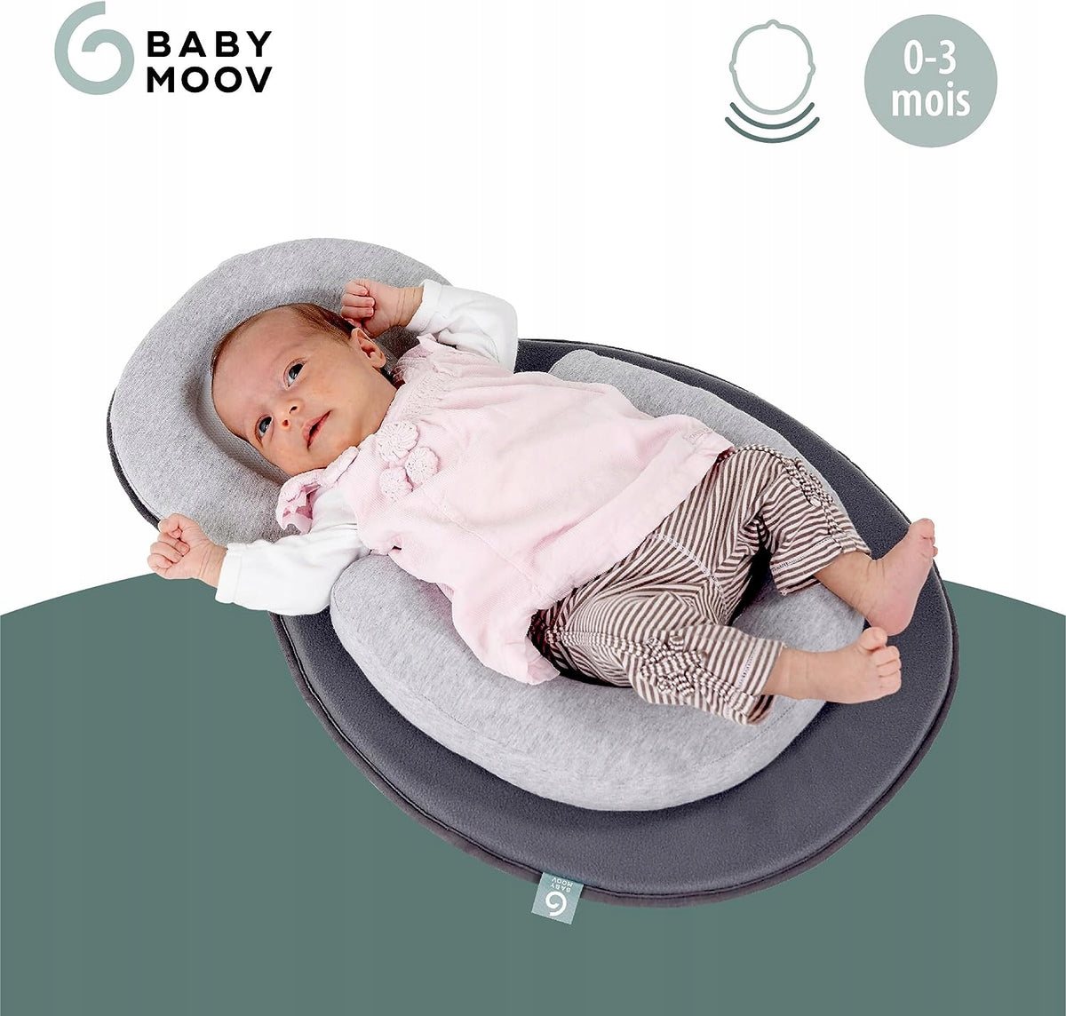 BABYMOOV cosydream poduszka stabilizator dla niemowląt 0-3 mois, podparcie główki i pleców