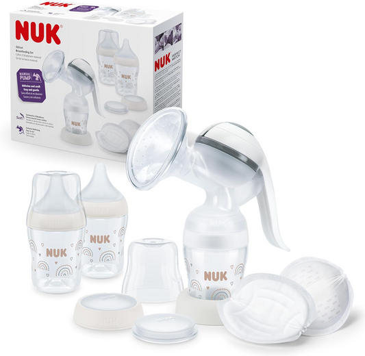 NUK sacaleches manual + set de biberones Perfect Match 150 ml