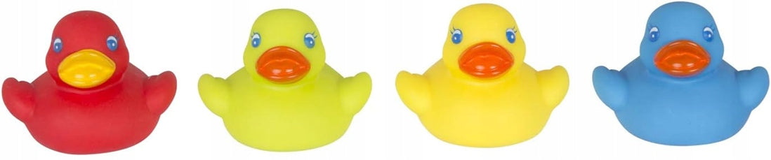 PLAYGRO Bright Baby Duckies λαστιχένιες πάπιες μπάνιου 6μ+ 4 τεμάχια