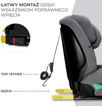 KINDERKRAFT SAFETY FIX 2 i-Size κάθισμα αυτοκινήτου 9-36kg gr 1/2/3 ISOFIX