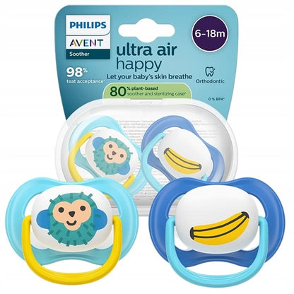 PHILIPS AVENT Ultra Air Happy Πιπίλα 2 τεμ. 6–18 μηνών