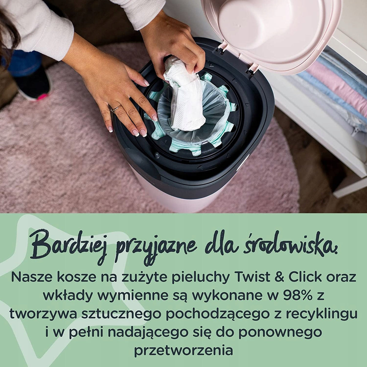 TOMMEE TIPPEE Twist&Click Κάδος Απορριμμάτων Πάνες