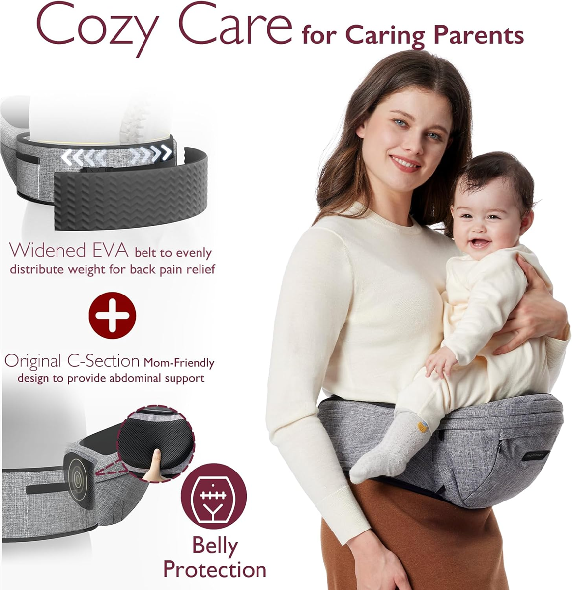 MOMCOZY Μάρσιπος Ισχίου έως 20kg