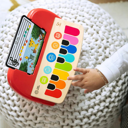 HAPE Cal's First дървено пиано с докосване с нотки 6 мелодии