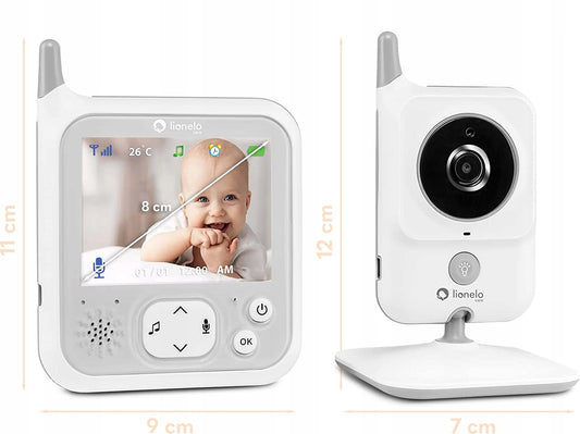 LIONELO Babyline 7.1 vigilabebés electrónico 3,2 pulgadas