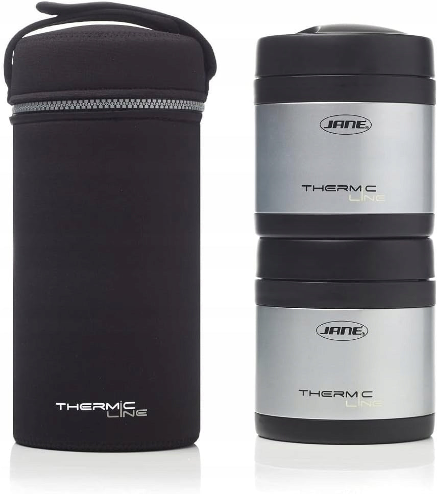 JANE 2 ατσάλινα θερμοδοχεία φαγητού 500 ml + θήκη