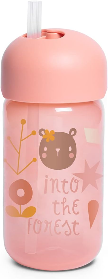 SUAVINEX Straw Trainer Cup κύπελλο που δεν στάζει με καλαμάκι 340 ml 18 μ+