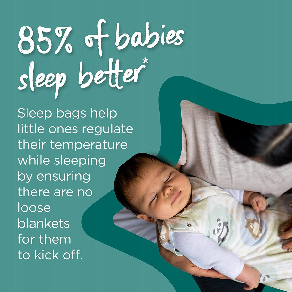 TOMMEE TIPPEE śpiworek letni 1TOG 3-6m 62-68cm, bawełniany śpiworek dla niemowląt, 85% babies sleep better