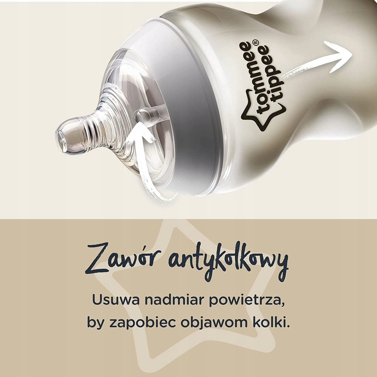 TOMMEE TIPPEE zestaw startowy butelki, smoczki 9el. z zaworem antykolkowym