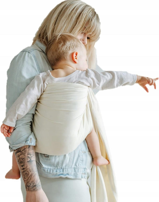 SHABANY écharpe à anneaux pour porter bébé COTON BIOLOGIQUE