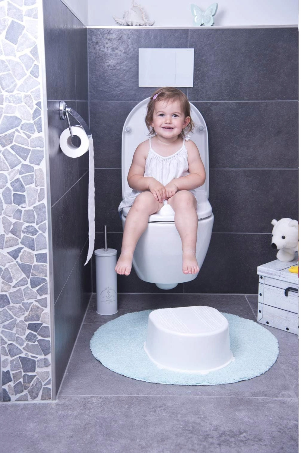 ROTHO Bella Bambina reductor pentru toaletă, 24 luni+, gri