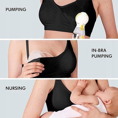 MEDELA biustonosz do karmienia i odciągania pokarmu 3w1 z wkładkami M