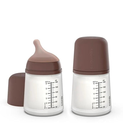Suavinex Zero Zero Deep 180 ml — butelka z osłoną, widok poglądowy