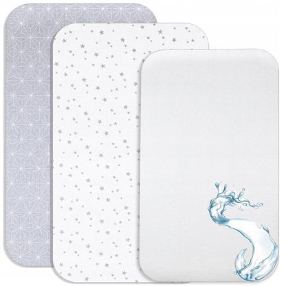 LOVELY HIPPO σεντόνι για κούνια x2 55x90 + προστατευτικό στρώματος