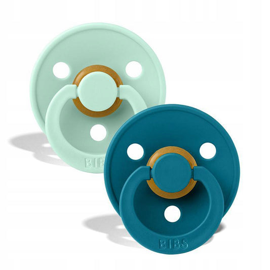 BIBS COLOUR smoczki uspokajające 2pack kauczuk 6msc+