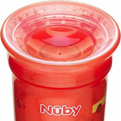 NUBY Sipeez KUBEK NIEKAPEK 300 ml ustnik 360 stopni SAMOCHODY 1 sztuka