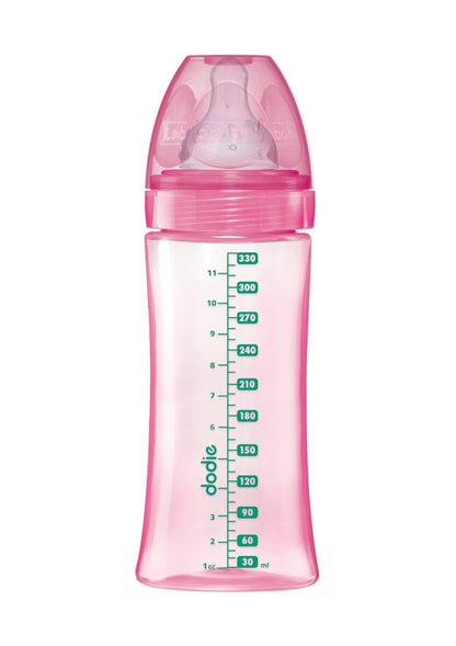 DODIE butelka 330 ml smoczek 3 szybki przepływ 6 m+