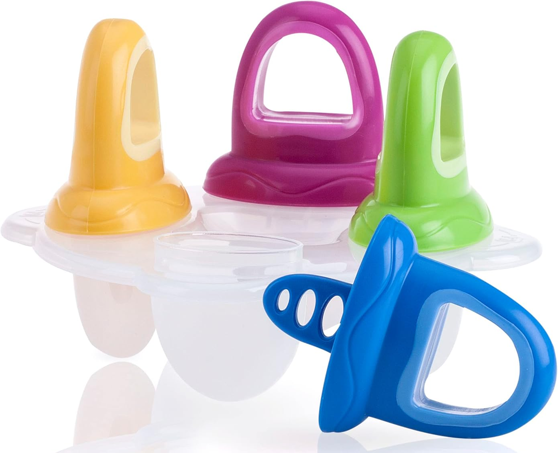 NUBY forme pentru înghețată în formă de suzetă, 4 bucăți + tavă pentru congelare