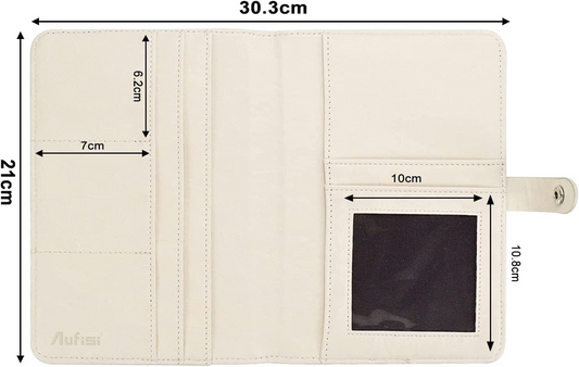AUFISI husă pentru cardul de sarcină din piele ecologică 15 x 21 cm
