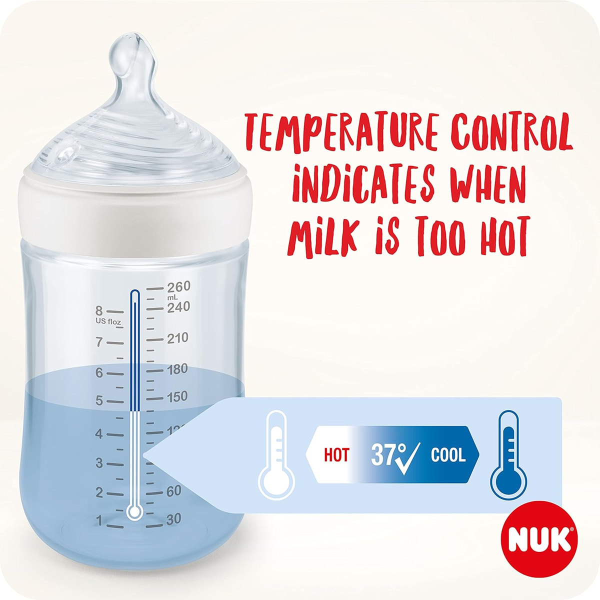 NUK σετ μπιμπερό και αξεσουάρ Perfect Start Nature Sense 0-18