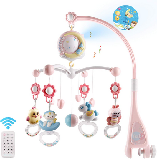 MINI TUDOU draaimolen met projector en 150 slaapliedjes + afstandsbediening ENGELSE TAAL