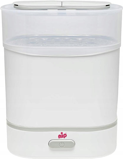 NIP 3w1 sterylizator podgrzewacz parowar + miarka, biały, BPA free, do podgrzewania i sterylizacji