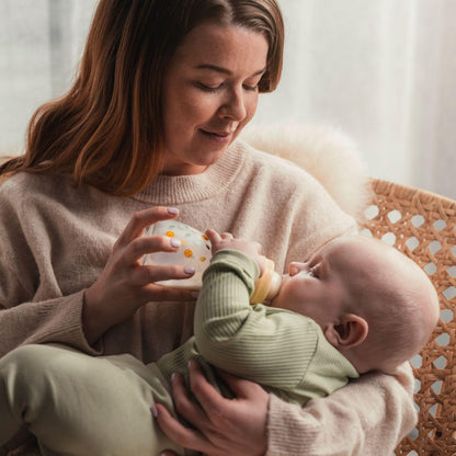 MAM Feel Good γυάλινο μπιμπερό 170 ml 0μ+ θηλή 1