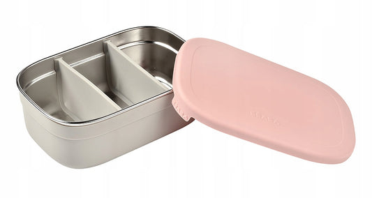 BEABA Brotdose Lunchbox Edelstahl 760ml mit Trennwänden