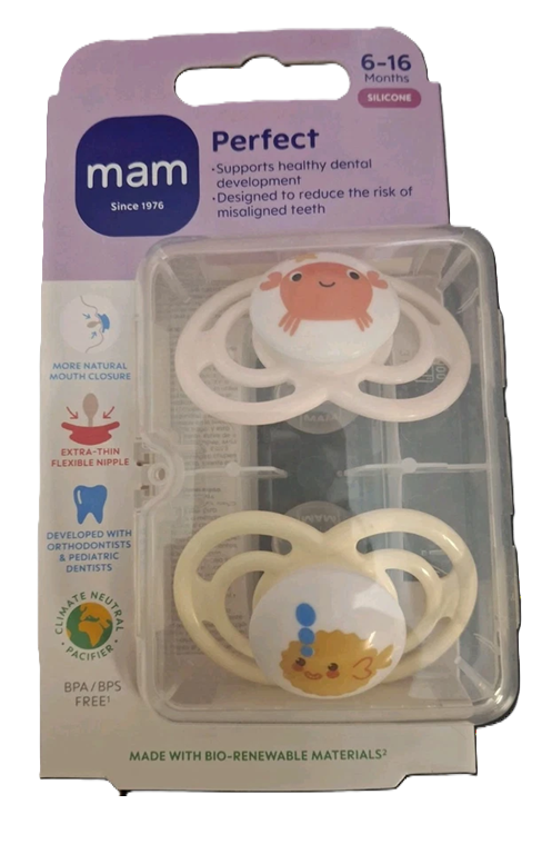 MAM Perfect sucette x2 6-16mois + boîte