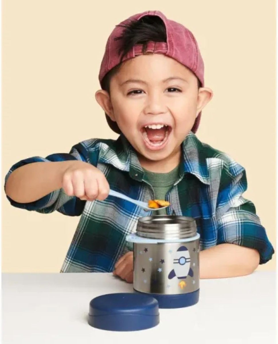 SKIP HOP termos ze stali nierdzewnej 325 ml + łyżeczka RAKIETA KOSMICZNA