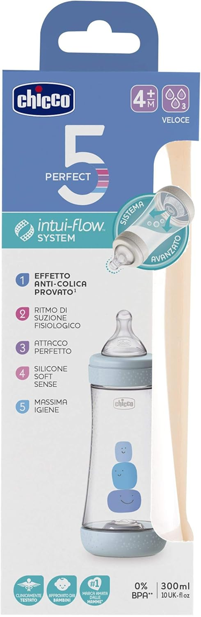 CHICCO μπιμπερό Perfect5 4 μηνών+ 300 ml