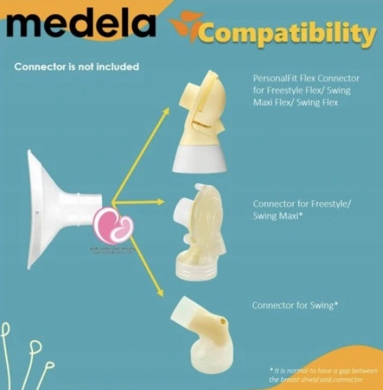 MEDELA lejek Personal Fit Flex 27mm x2 kompatybilny z laktatorami Medela, biały plastik BPA-free