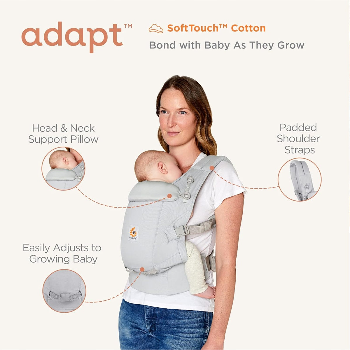 ERGOBABY ADAPT εργονομικός μάρσιπος 3,2–20 kg