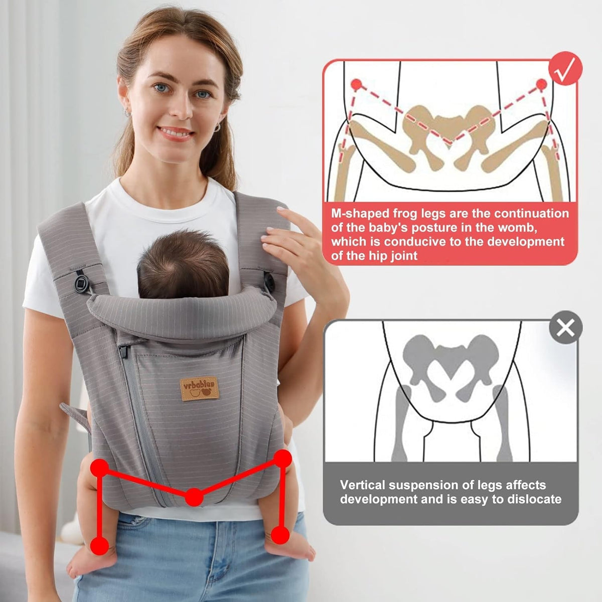 VRBABIES εργονομικό μάρσιπο