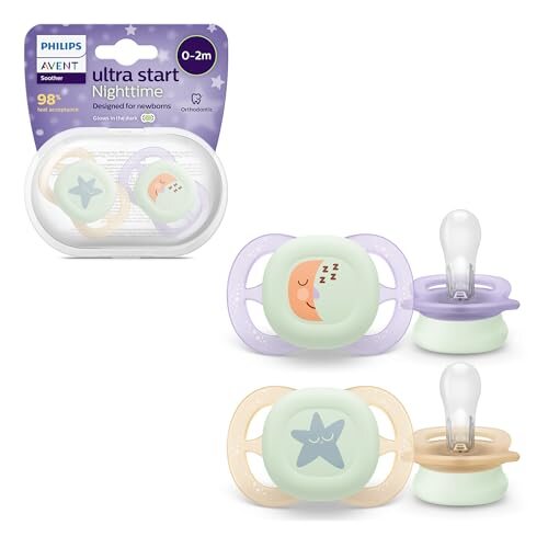 Philips Avent Ultra Start Night πιπίλα για νεογέννητα x2