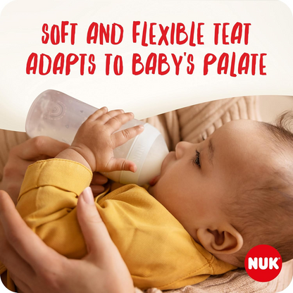 NUK Perfect Match Rainbow set de început cu biberoane 150 / 260 ml 3 luni+