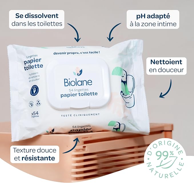 BIOLANE μωρομάντιλα τουαλέτας 5x54 τεμ.