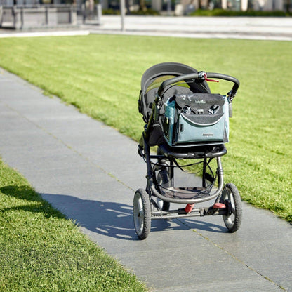 BABYMOOV torba do wózka BABY STAR + DODATKI, beżowo-bordowa torba na pieluchy i akcesoria na spacer
