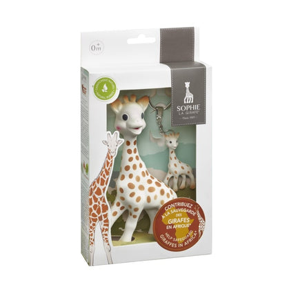 Sophie la Girafe GCF 516514 – żyrafa z brelokiem w opakowaniu