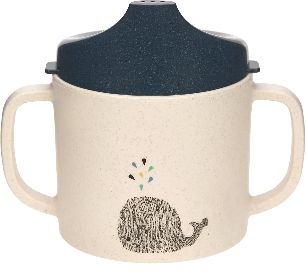 LASSIG Sippy Cup Little Water Whale copo com bocal 150 ml 6 m+