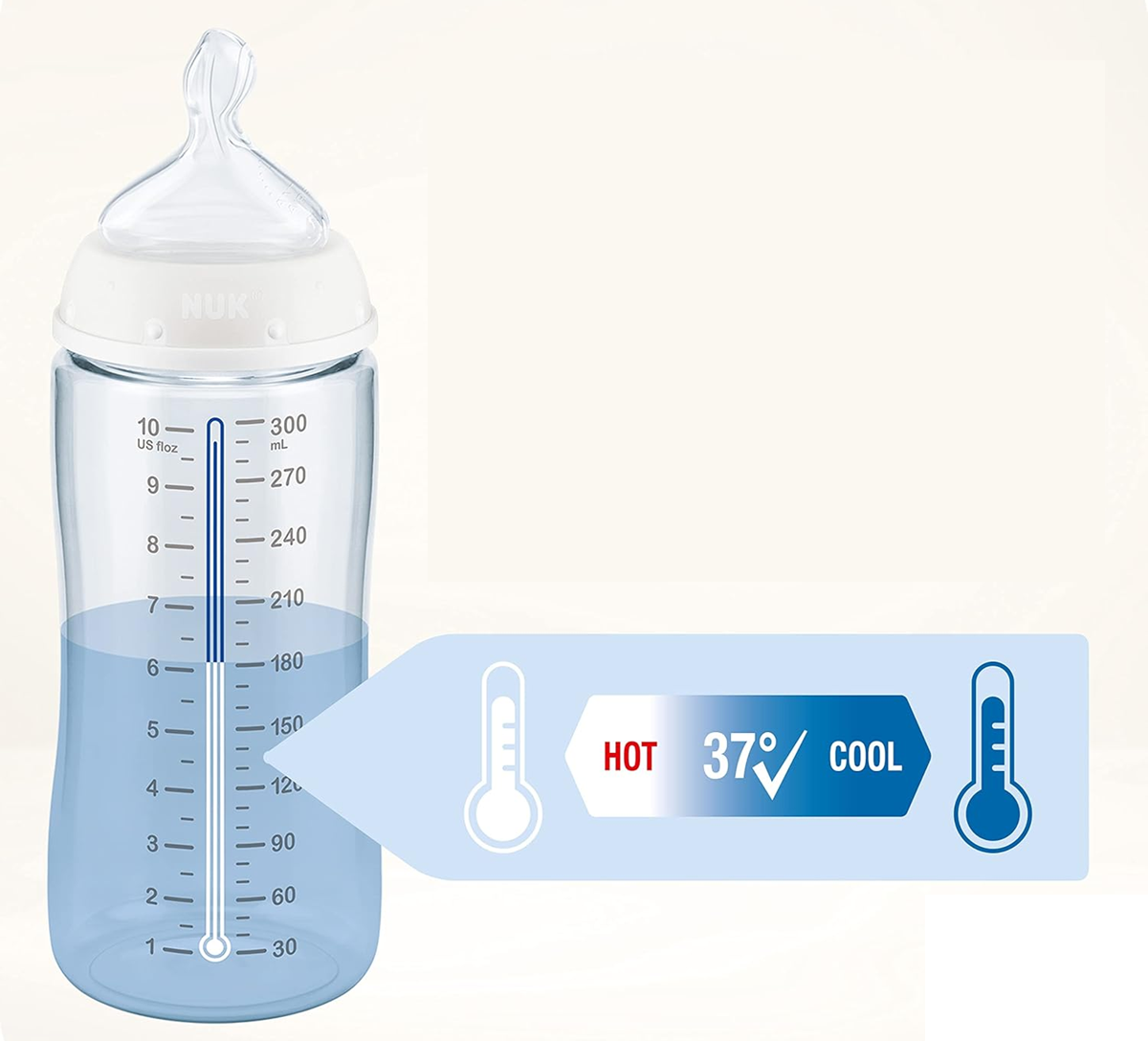 NUK First Choice+ σετ εκκίνησης 4 μπιμπερό + καλάθι οργάνωσης 0-6 μηνών