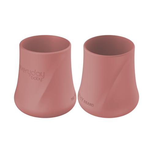 EVERYDAY BABY Silikon-Trainingsbecher-Set 6 Mt.+ x2