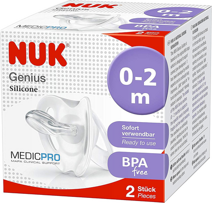 NUK Genius Medic Pro πιπίλα x2 0-2 μηνών