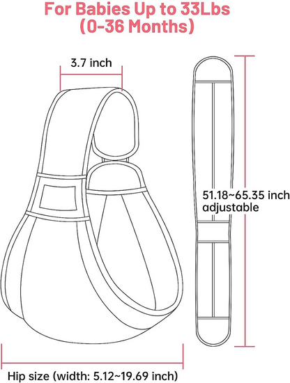 MUMGAROO nosidełko PAS chusta do 15kg