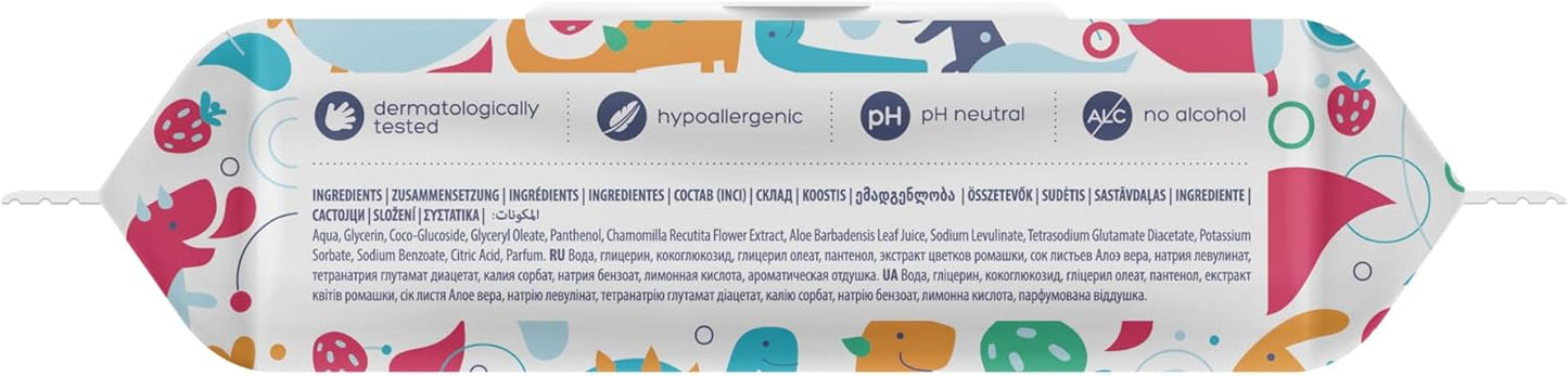 KINDII Fun nawilżany papier toaletowy spłukiwalny x60