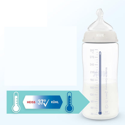 NUK First Choice butelka 300 ml smoczek M średni przepływ 3 m+ WIELORYB
