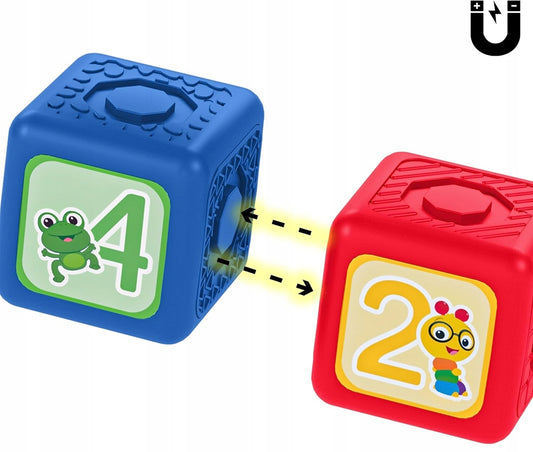 BABY EINSTEIN Connectables Add & Stack μαγνητικά τουβλάκια, 6 τεμάχια – φωτογραφία προϊόντος 2