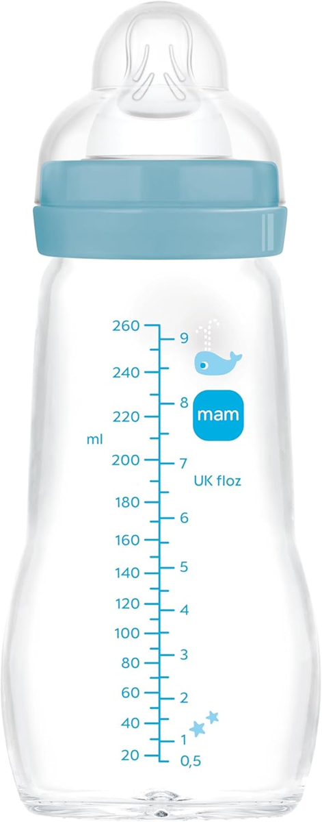 MAM Feel Good butelka szklana 260 ml 2 m+ smoczek 2 – zdjęcie produktu 2