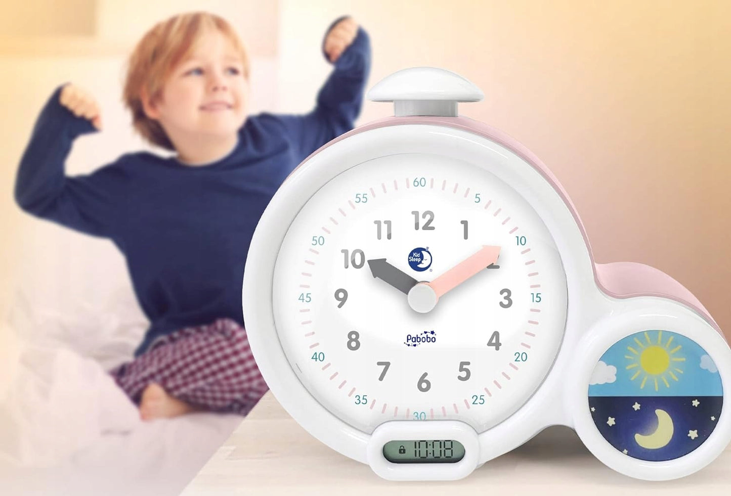 PABOBO Kid'Sleep CEAS DEȘTEPTĂTOR EDUCATIV roz