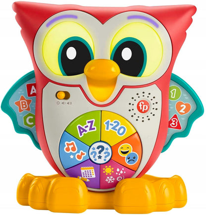 FISHER-PRICE διαδραστική ΚΟΥΚΟΥΒΑΓΙΑ φωτάκια 90 μελωδίες φράσεις ΓΑΛΛΙΚΑ 18 m+